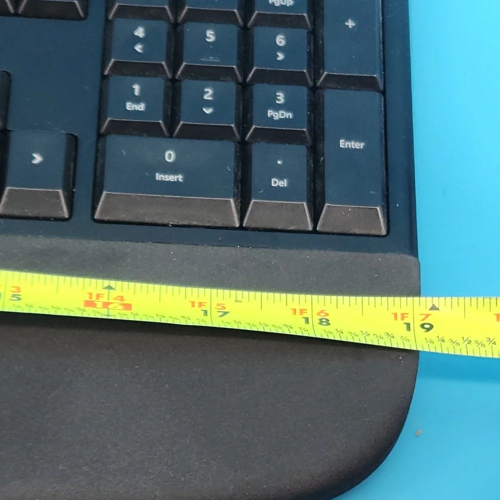 Microsoft Ergonomic Keyboard 1878 LXM-00001 USB Black Tested Working